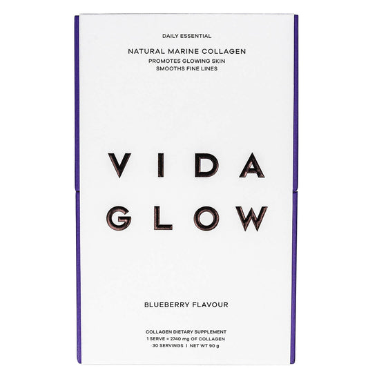 Vida Glow Marine Collagen Sachets - Blueberry