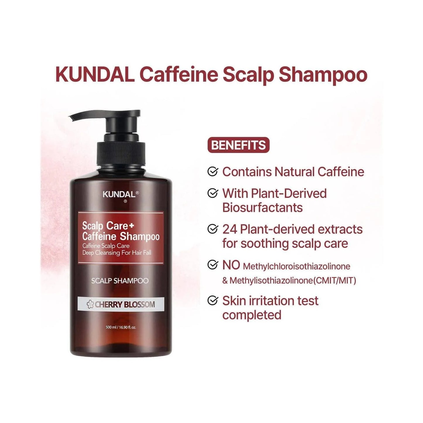 KUNDAL Caffeine Shampoo Cherry Blossom 500ml