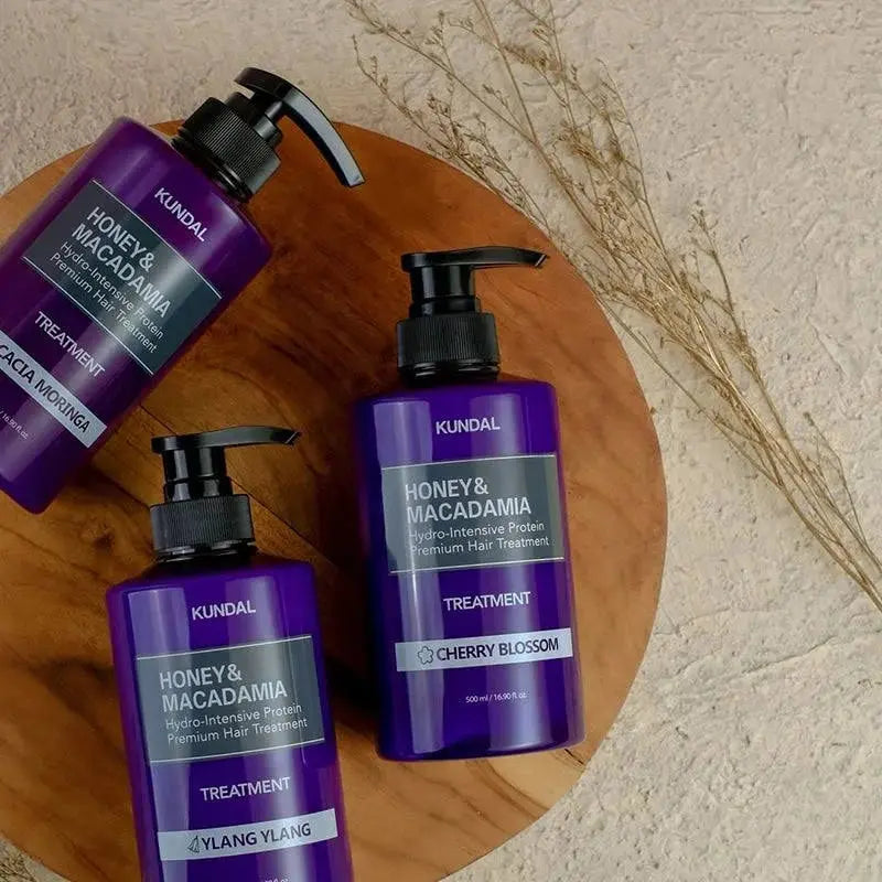 KUNDAL Honey & Macadamia Protein Treatment Cherry Blossom 500ml KUNDAL