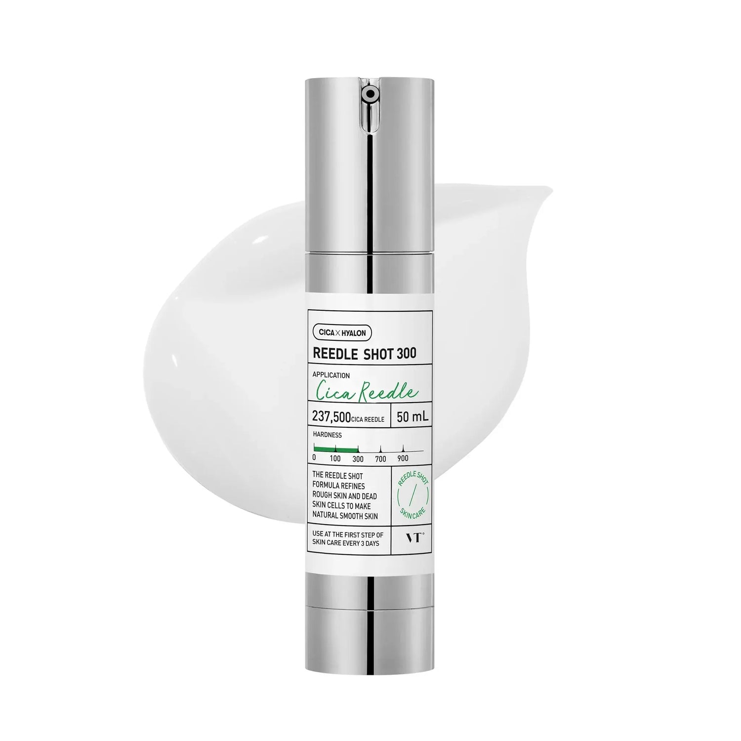 Skincare serum bottle with a white background
