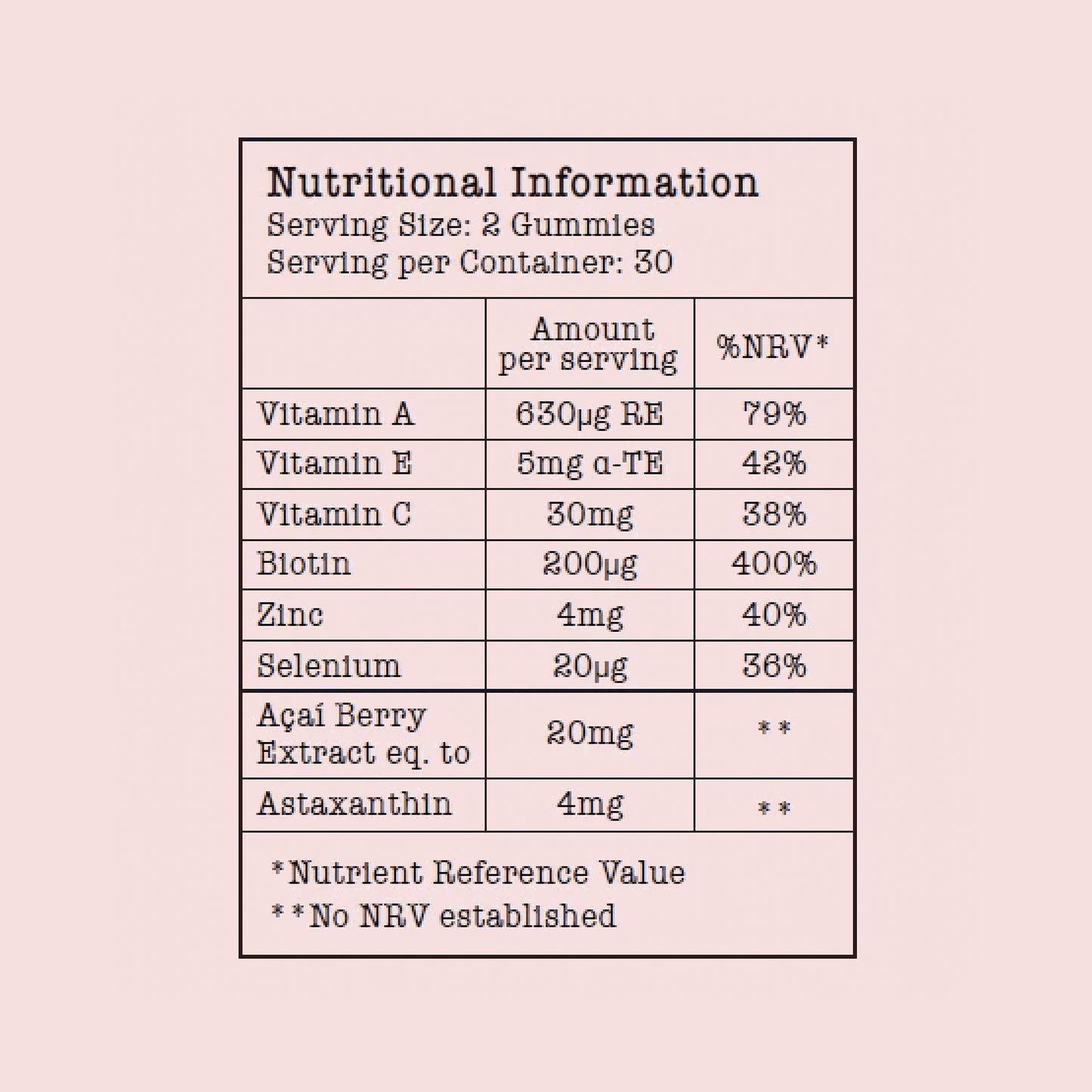 Manifesto Beauty Gummies (TIN 60pcs)