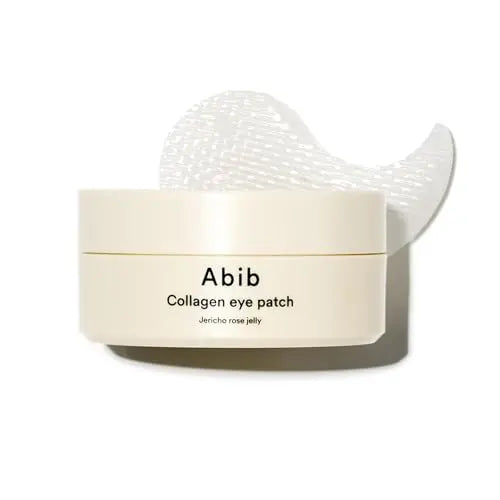 Abib collagen eye patch container with a white background