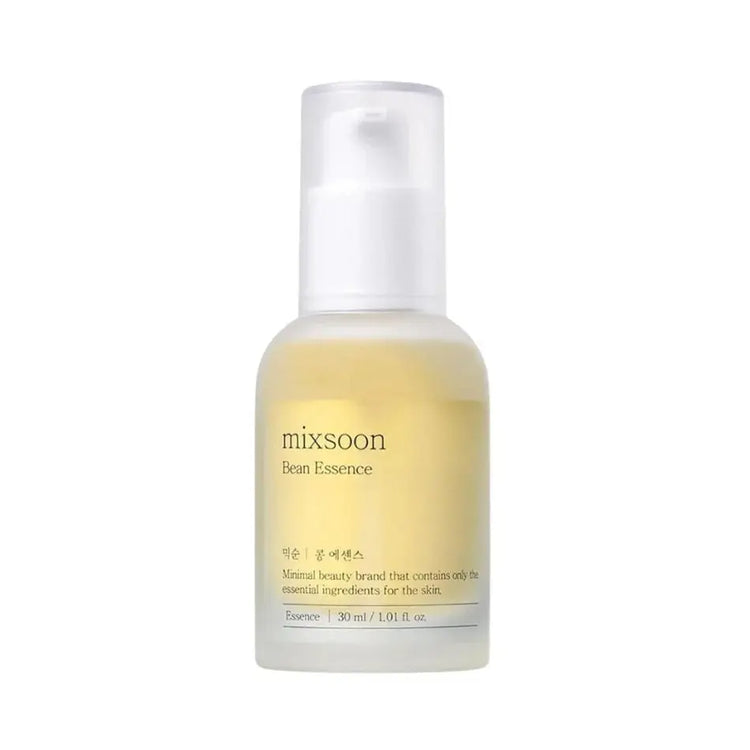 Bottle of mixsoon Bean Essence on a white background