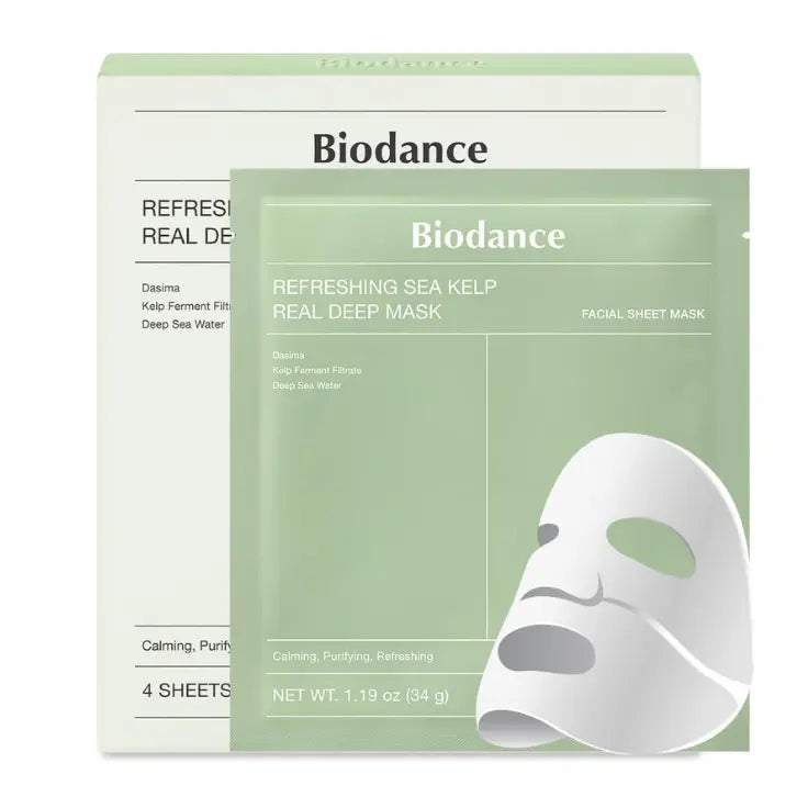 Biodance Refreshing Sea Kelp Real Deep Mask Pack (4pc) Biodance