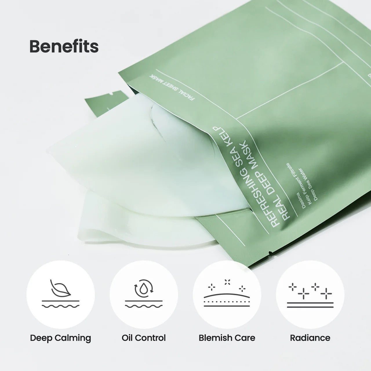 Refreshing Sea Kelp Real Deep Mask Pack (4pc)