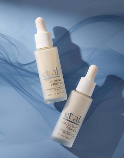 et al. Radiant Primer Antipollution Serum bottles