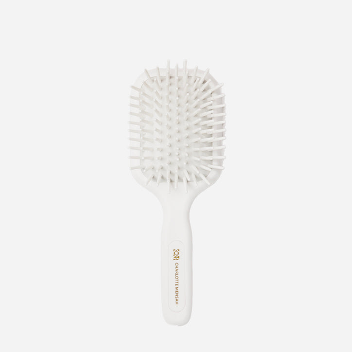 Charlotte Mensah medium-sized paddle brush  white