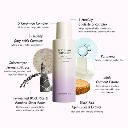 Haruharu Wonder Black Rice Hyaluronic Probiotics Barrier Essence (120ml)
