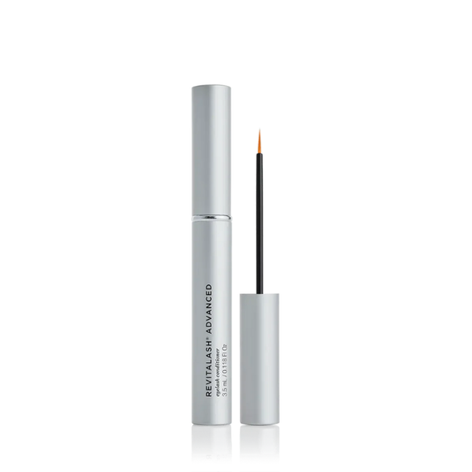 Eyelash extension product with applicator on a white background